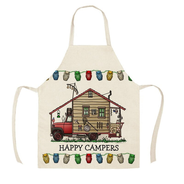 Camping Vans Print Aprons