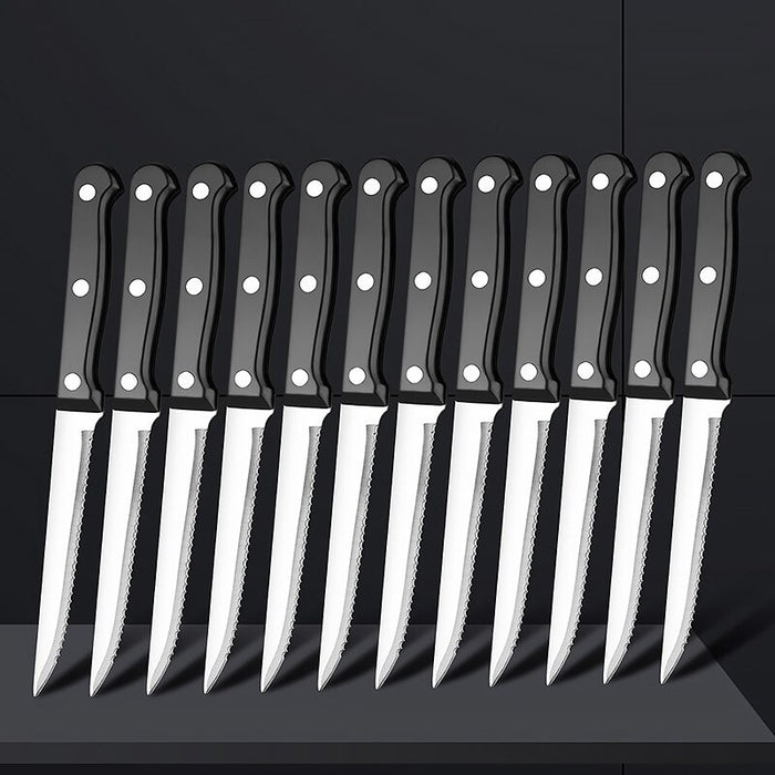 Full Tang Stainless Steel Serrated Steak Knife Sets