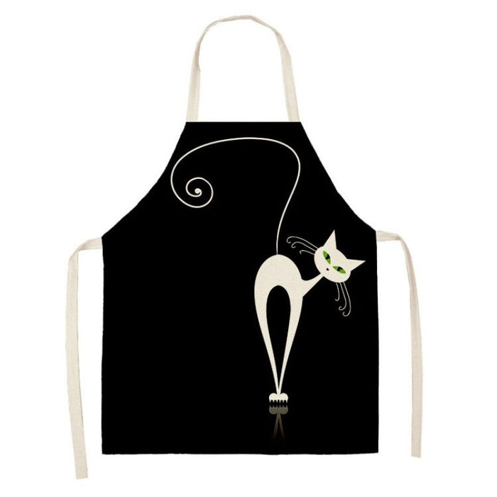 Cat Printed Kitchen Aprons