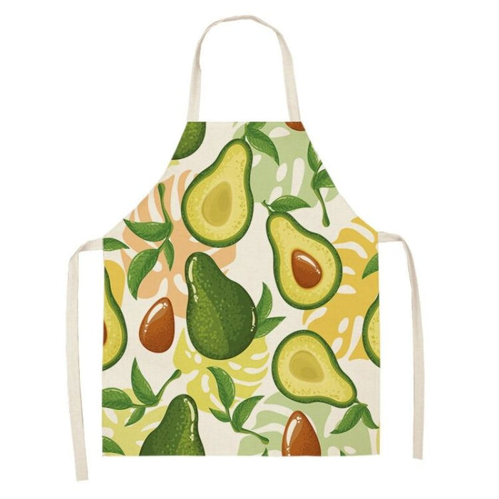 Avocado Printed Sleeveless Apron