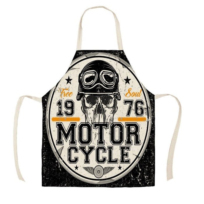 Motorcycle Poster Cleaning Apron