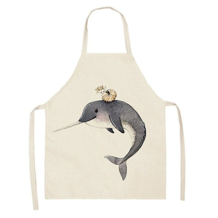 Sea Animals Kitchen Aprons