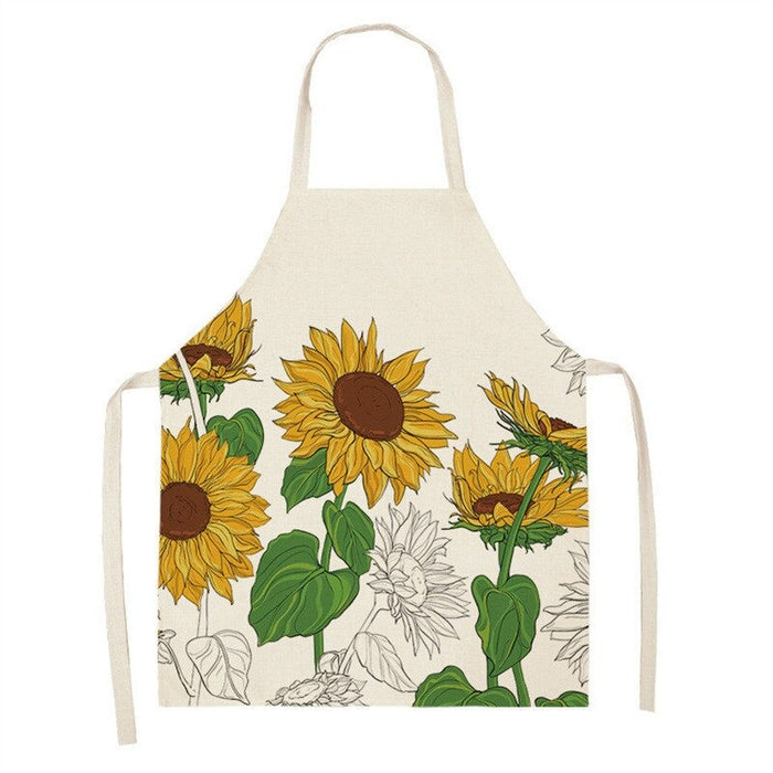 Printed Sunflower Kitchen Aprons