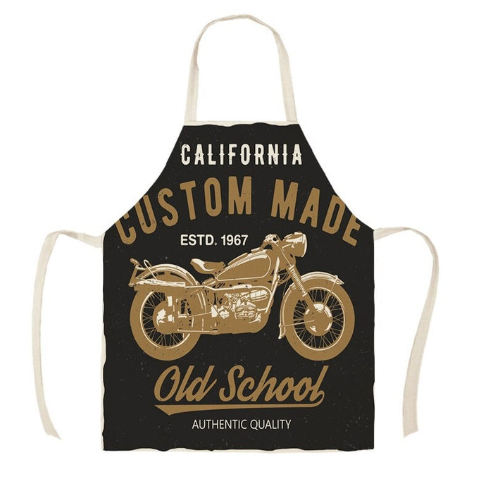 Motorcycle Poster Cleaning Apron