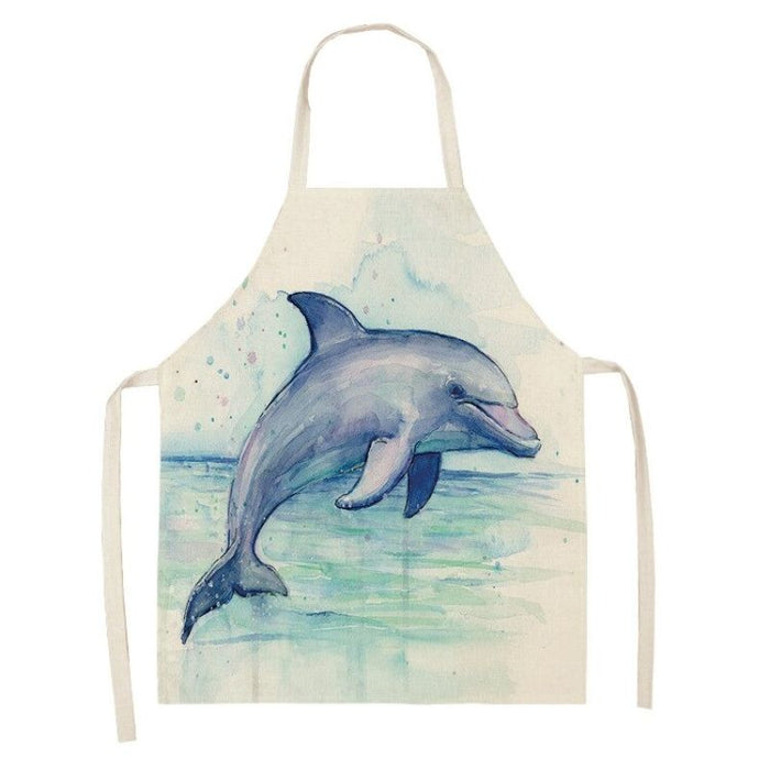 Sea Animals Kitchen Aprons