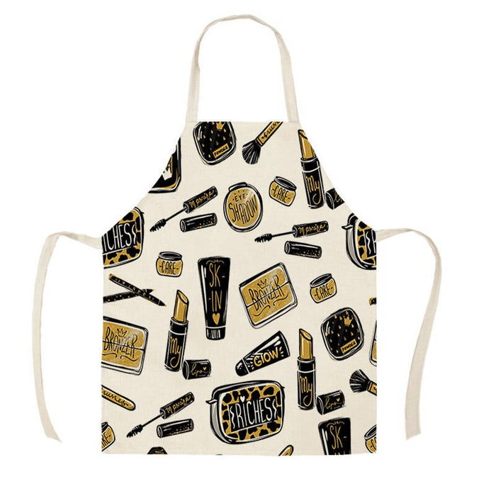 Color Nail Polish Printed Apron