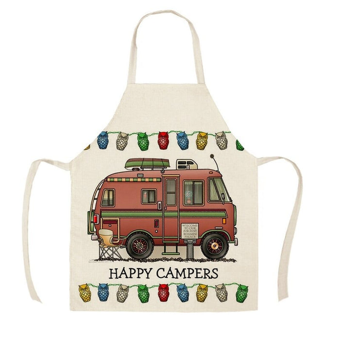 Camping Vans Print Aprons