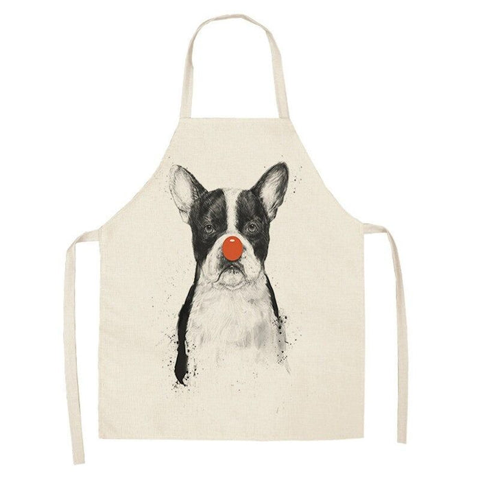 Bulldog Printed Kitchen Aprons