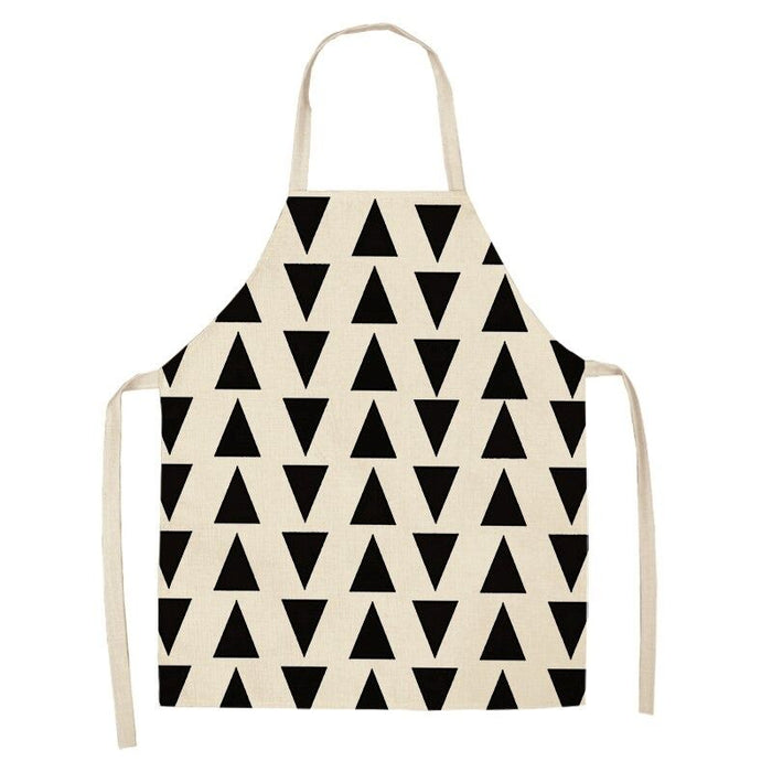 Geometric Striped Cleaning Aprons