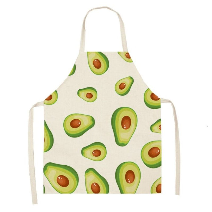 Avocado Printed Sleeveless Apron