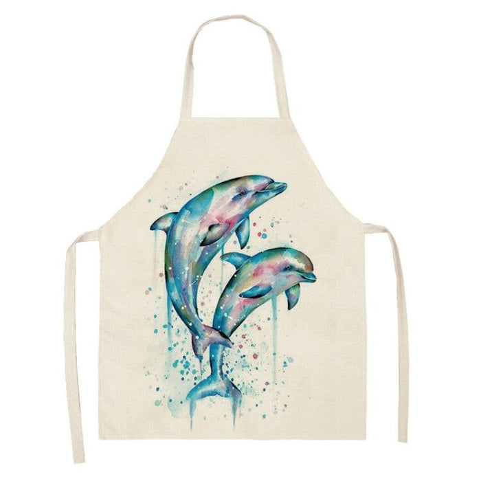 Sea Animals Kitchen Aprons