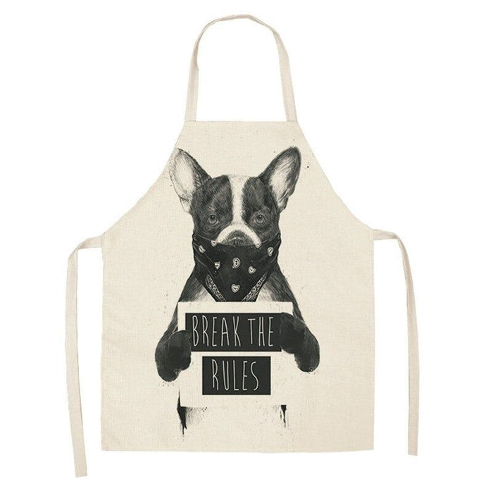 Bulldog Printed Kitchen Aprons