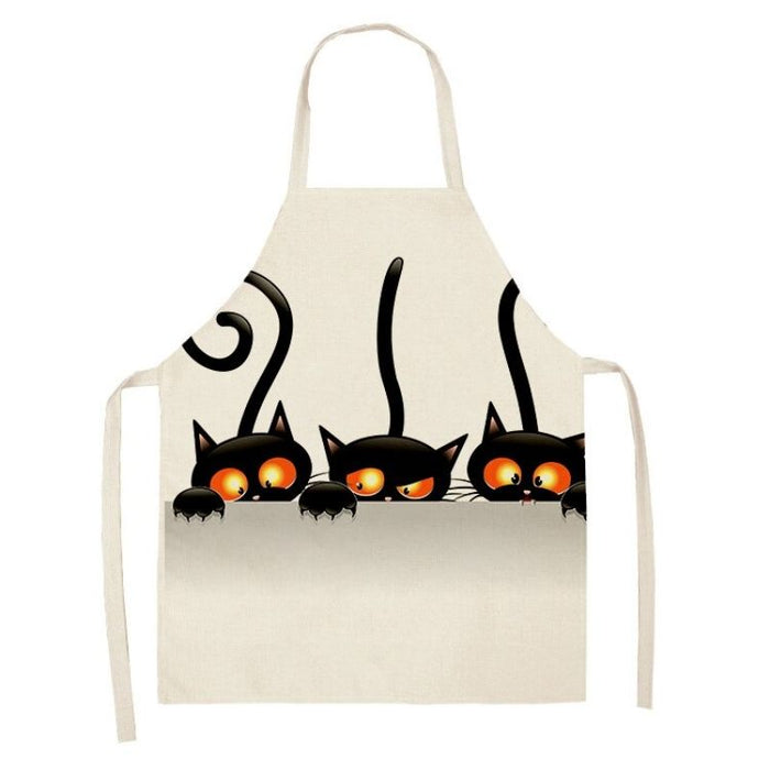 Cat Printed Kitchen Aprons