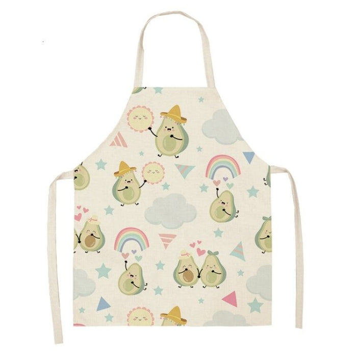 Avocado Printed Sleeveless Apron