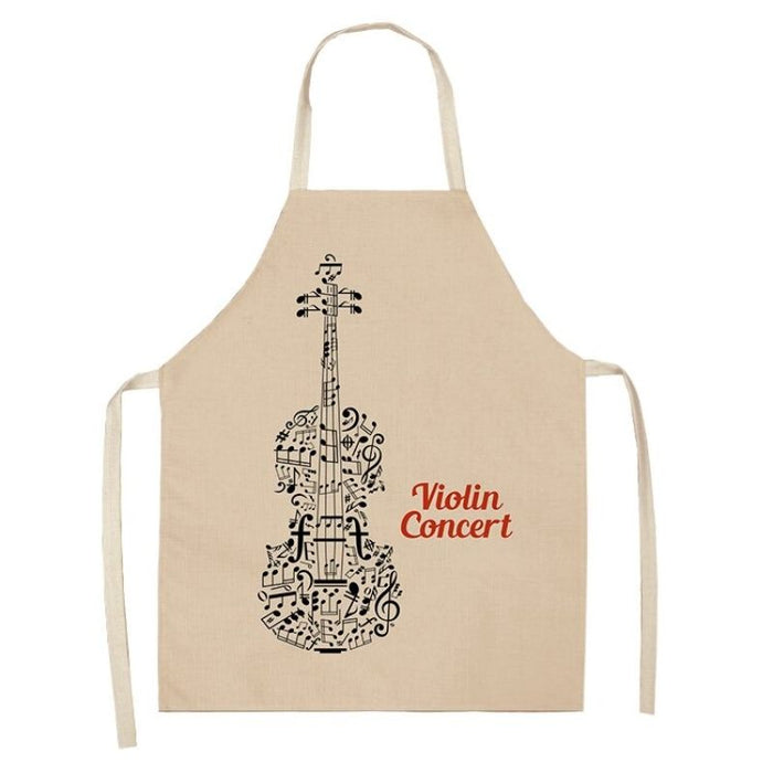 Cotton Piano Kitchen Apron