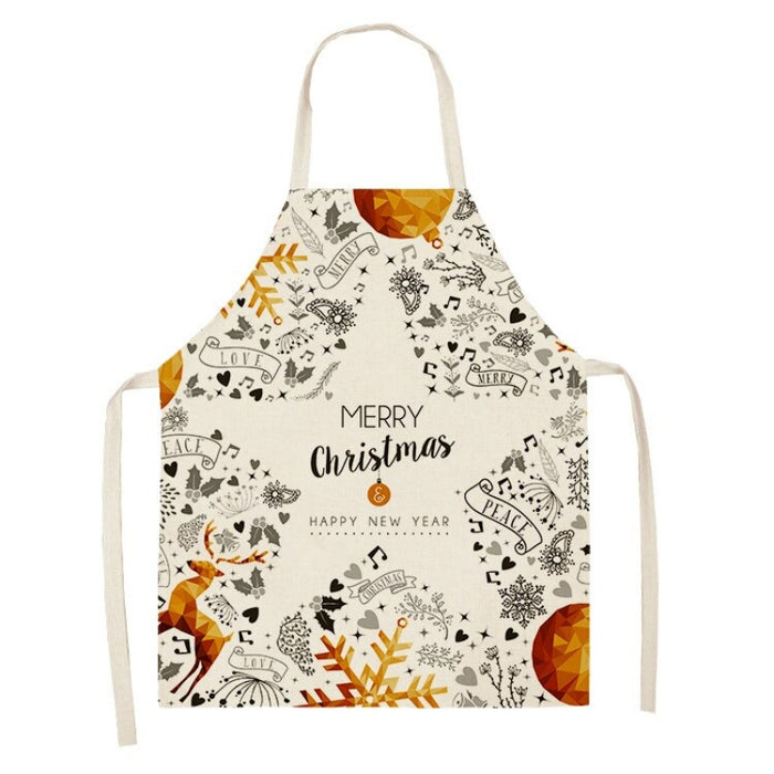 Christmas Greeting Printed Apron