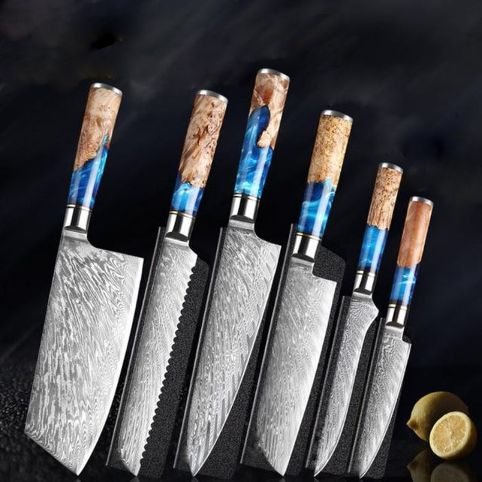 Damascus Steel Vg10 Chef Knife Sets