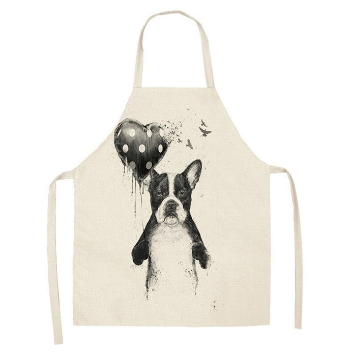 Bulldog Printed Kitchen Aprons