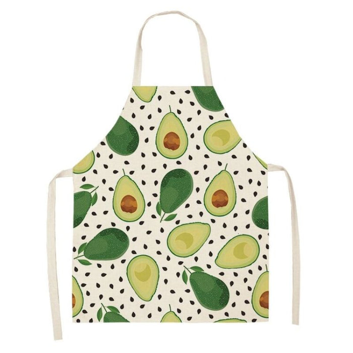 Avocado Printed Sleeveless Apron