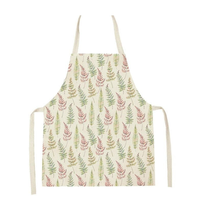 Printed Leaf Kitchen Apron