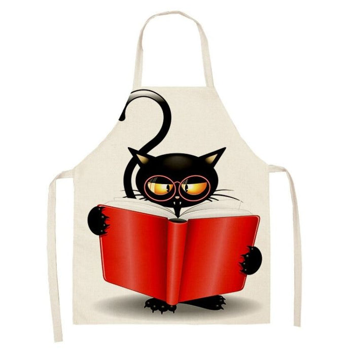 Cat Printed Kitchen Aprons