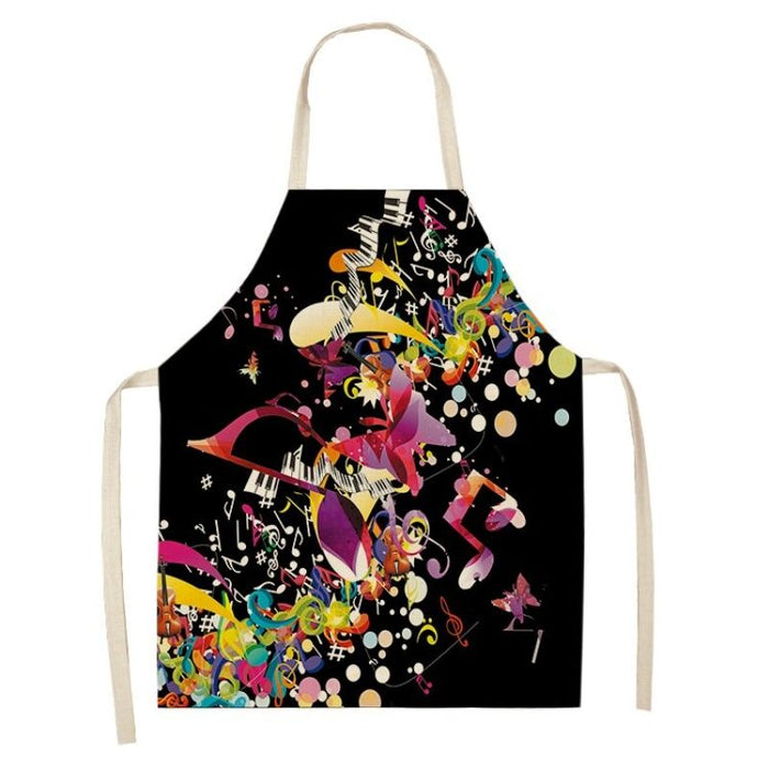 Cotton Piano Kitchen Apron