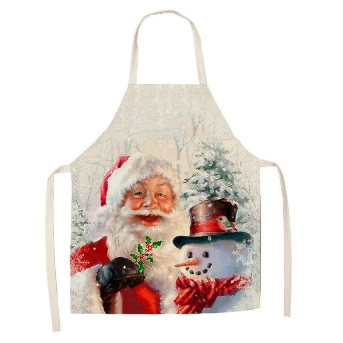 Printed Santa Kitchen Aprons