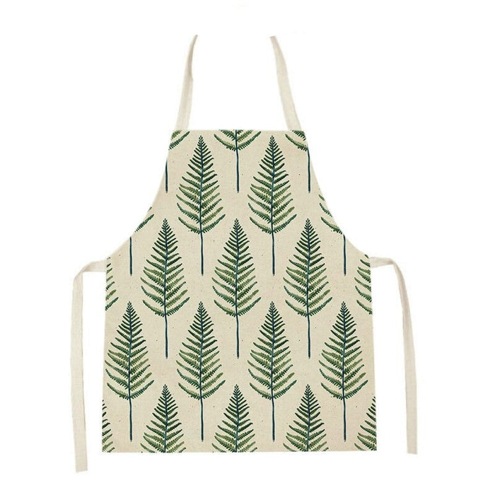 Printed Leaf Kitchen Apron