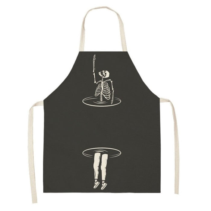 Printed Skull Apron