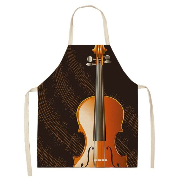 Cotton Piano Kitchen Apron