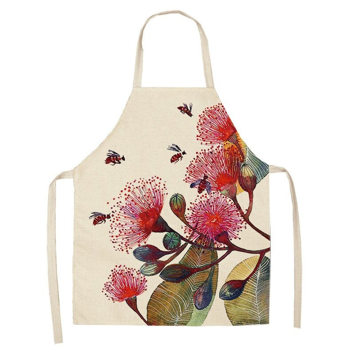 Flower Patterned Aprons For Cleaning