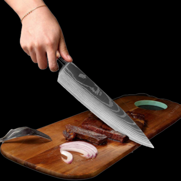 The 5 Inch Japanese Kitchen  Santoku Knife | Ultra Sharp Kitchen Knife with Ergonomic Handle