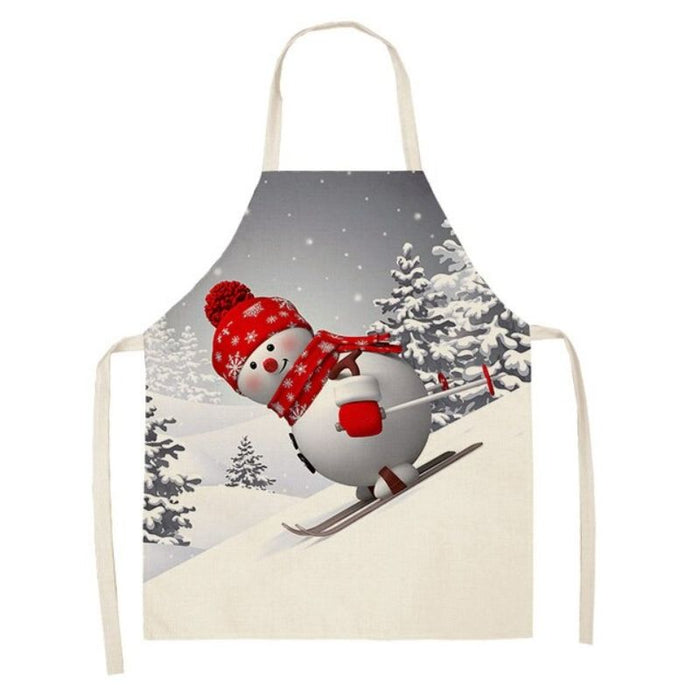 Christmas Snowman Kitchen Apron