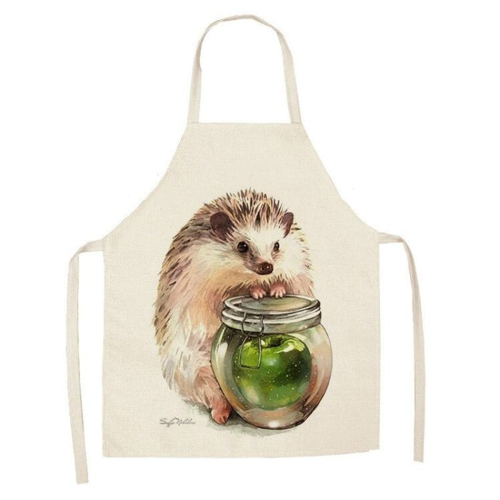 Cartoon Hedgehog Printed Household Apron