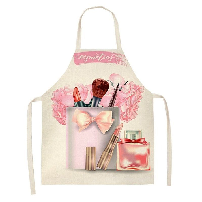 Lipstick Printed Cleaning Apron