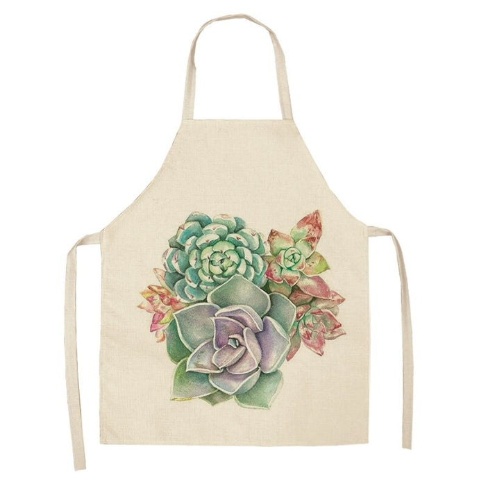 Flower Patterned Aprons For Cleaning