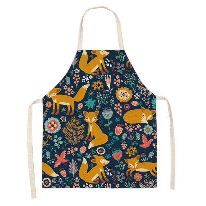 Household Cleaning Sleeveless Print Apron