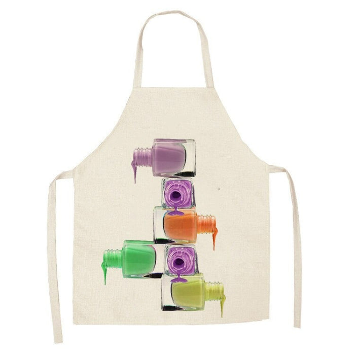 Sleeveless Color Printed Apron