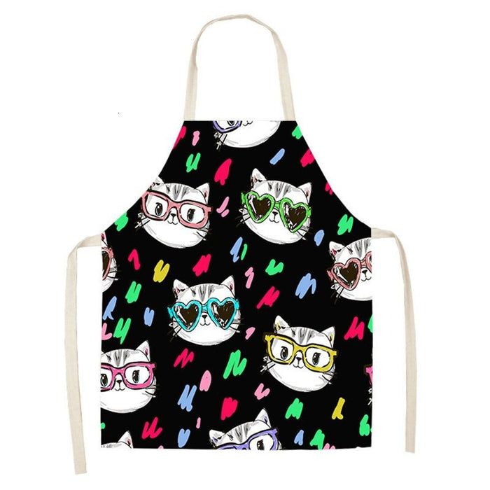 Printed Carton Cats Kitchen Apron