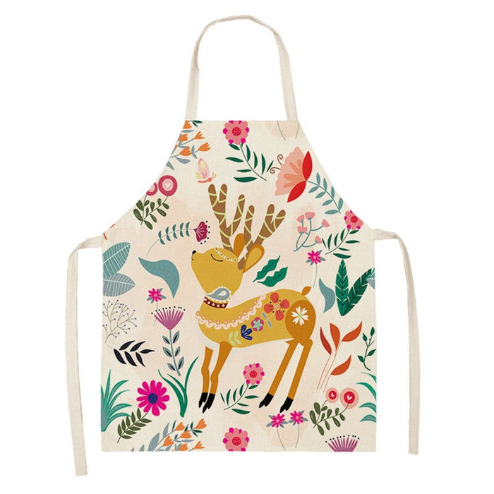 Cartoon Animal Pattern Apron