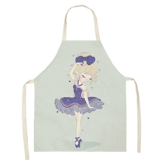 Pink Girl Printed Sleeveless Apron