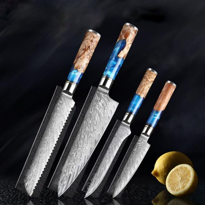 Damascus Steel Vg10 Chef Knife Sets