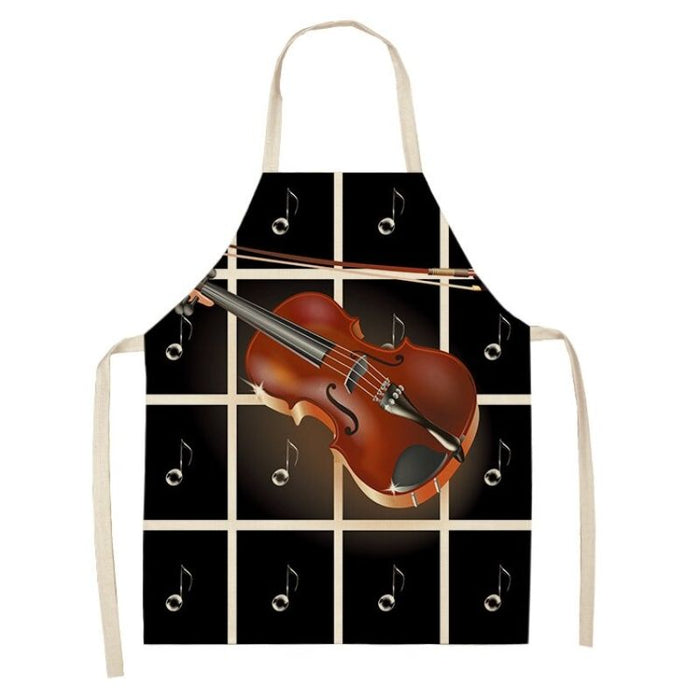 Cotton Piano Kitchen Apron