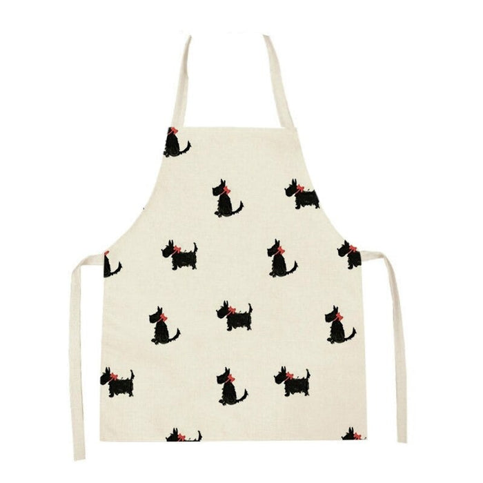 Printed Cartoon Dogs Cleaning Apron