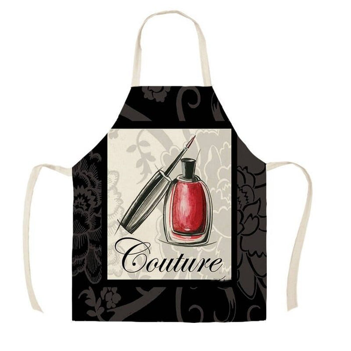 Nail Polish Print Kitchen Apron