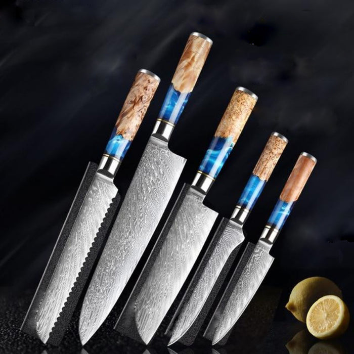 Damascus Steel Vg10 Chef Knife Sets