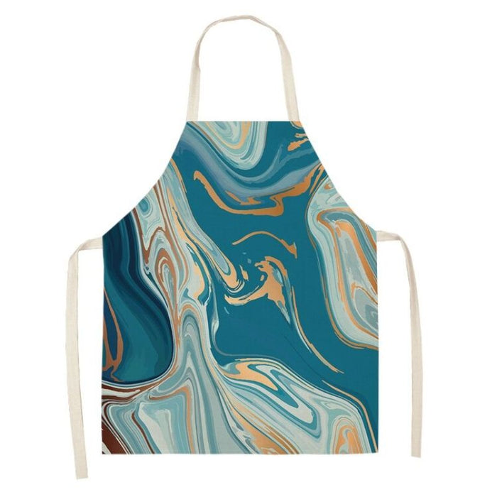 Printed Cotton Linen Unisex Aprons