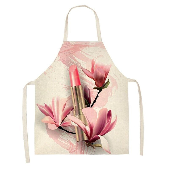 Household Cleaning Lipstick Printed Apron