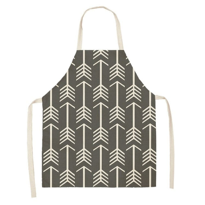 Geometric Patterned Sleeveless Aprons