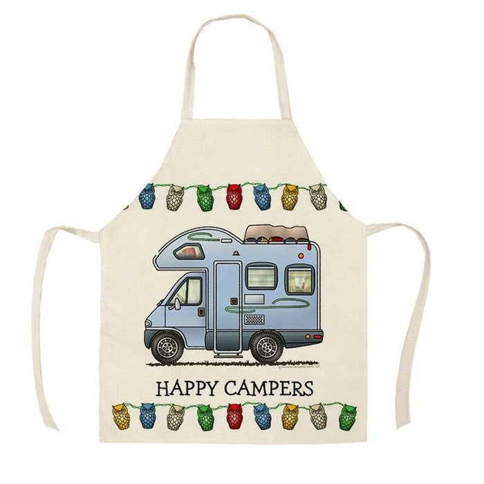 Camping Vans Print Aprons